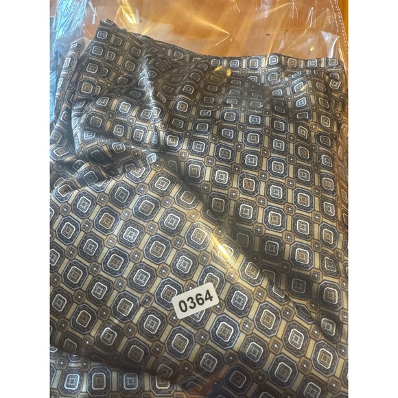 BANANA REPUBLIC Wom. Size 8 %100 Silk Geometric Print Wide Leg Palazzo Pants - Picture 11 of 11